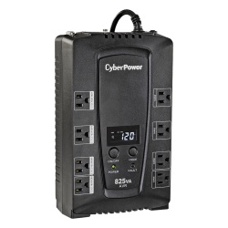 CYBERPOWER CP825AVRLCDA UPS de 825 VA/450 W Topologia Linea Interactiva Entrada 120 Vca NEMA 5-15P Tipo Gabinete Compacto Con 8 Tomas NEMA 5-15R