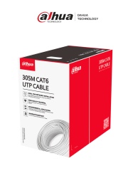 DAHUA DAC119001 DAHUA PFM923I-6UN-C - Bobina de Cable UTP Cat 6 100% Cobre/ Color Blanco/ 305 Metros/ para Interior/ Ideal para Redes y Video/ Certificado CPR Eca Retardante/ Estandares Q/DXJ 067-2019