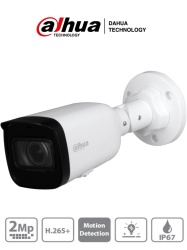 DAHUA DHT0030052 DAHUA IPC-HFW1230T1N-ZS - Camara IP Bullet de 2 Megapixeles/ Lente Motorizado de 2.8 a 12mm/ H.265/ IR de 50 Mts/ IP67/ PoE/ Ranura para MicroSD/ DWDR/ 3D DR/ HLC/ BLC/