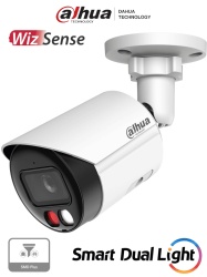 DAHUA DHT0030189 DAHUA IPC-HFW2649SP-S-IL - Camara IP Bullet de 6 megapixeles/ Lente 2.8mm/ 112 grados de apertura/ WizSense/ 30 metros de IR y Luz visible/Microfono integrado/ IP67/ PoE/ Ranura Micro