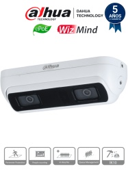 DAHUA DHT0110006 DAHUA IPC-HDW8341XN-3D-0360B-S2 - Camara IP Dual Resolucion de 3 MP/ Lente 3.6 mm/ 79/ IR 20 mts/ IA WizMind/ Cont. de Personas/ Personas en Areas/ Gestion de Filas/ Starlight/ ePoE