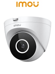 DAHUA DHT0150029 IMOU Turret SE (IPC-T22EN) - Camara IP Domo Wifi de 2 Megapixeles con lente de 2.8 mm y un angulo de 92. Incluye deteccion de humanos notificaciones en tiempo real microfono IR de