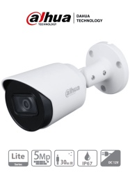 DAHUA DHT0290042 DAHUA HAC-HFW1500T-28 - Camara Bullet de 5 Megapixeles/ Lente de 2.8 mm/ 111 Grados de Apertura/ Metalica/ IR de 30 Metros/ IP67/ Soporta CVI/CVBS/AHD/TVI/