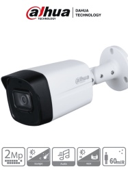 DAHUA DHT0290043 DAHUA HAC-HFW1231TLM-I6 - Camara Bullet de 2 Megapixeles/ Super Adapt/ Lente de 2.8 mm/ 107 Grados de Apertura/ IR de 60 Mts/ WDR Real de 130 dB/ IP67/ Soporta:CVI/CVBS/AHD/TVI/