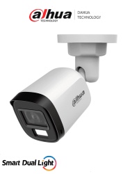 DAHUA DHT0290105 DAHUA DH-HAC-B1A51N-U-IL-A -Camara Bullet de 5 MP Serie Cooper/ Lente 2.8 mm Apertura Hasta 106/ Iluminacion Dual Inteligente/ Iluminacion Hasta 30Mts con IR 20Mts Luz Calida/ Microfo