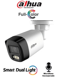 DAHUA DHT0290113 DAHUA DH-HAC-HFW1500RLN-IL-A-S3-DIP - Camara Bullet de 5 Megapixeles/ Iluminacion Dual Inteligente FullColor/ Lente de 2.8mm/ 106 Grados de Apertura/ 20 Metros de IR y Luz Visible/ M