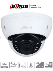 DAHUA DHT0300035 DAHUA HAC-HDBW1500E-28 - Camara Domo de 5 Megapixeles Antivandalica/ Lente de 2.8mm/ 111 Grados de Apertura/ IR de 30 Mts/ IP67/ IK10/ Soporta: CVI/CVBS/AHD/TVI/