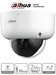 DAHUA DHT0300066 DAHUA DH-HAC-HDBW1200RAN-Z - Camara Domo Antivandalica de 2 Megapixeles/ Lente Motorizado de 2.7mm a 12mm/ Super Adapt/ IR de 60 Metros/ IP67/ IK10