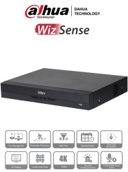 DAHUA DHT0370033 DAHUA XVR5116H-4KL-I3 - DVR de 16 Canales 4k/ 8 Megapixeles/ WizSense/ IA/ H.265/ 16 Canales 16 IP/ Hasta 32 Ch IP/ 2 Canales de Reconocimiento Facial/ SDM Plus/ Codificacion con IA/