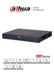 DAHUA DHT0370036 DAHUA XVR5216A-4KL-I3 - DVR de 16 Canales 4k/ WizSense/ H.265/ 16 Canales 16 IP/ Hasta 32 Ch IP/ 2 Ch de Reconocimiento Facial/ SDM Plus/ Proteccion Perimetral/ 2 SATA de hasta 10TB/