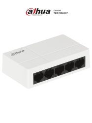 DAHUA DHT3700006 DAHUA PFS3005-5GT-L - Switch para Escritorio 5 Puertos/ Gigabit Ethernet/ 10/100/1000/ Diseno Compacto/ Capa 2/ Switching 10 Gbps/ Velocidad de Reenvio de Paquetes 7.44 Mbps/ Blanco/