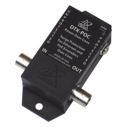 DITEK DTKPOC Protector Coaxial PoE / BNC Hembra / 75 Ohms / Ethernet 10/100 / Camaras IP y Extensores