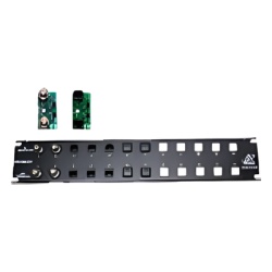 DITEK DTKRM12FP Placa frontal para 12 modulos con conexion BNC para instalaciones en rack ( No se incluyen los modulos )
