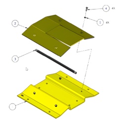 DKS DOORKING 1603-170 Seccion libre de picos para barreras DKS 1603-180 y 1603-380 / Agregue un paso seguro para motocicletas o bicicletas
