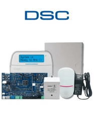 DSC DSC2480052 DSC Pro Basic - Paquete Pro 32 zonas con comunicador IP integrado/ Panel HS3032/ Teclado HS2LCDPRO / Fuente HS65WPSNA / Sensor LC203 / Gabinete PC5003