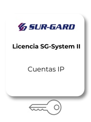 DSC DSC2550016 DSC SG-SYS21536IP- Licencia SG-System II para habilitar segunda tabla de 1536 cuentas IP