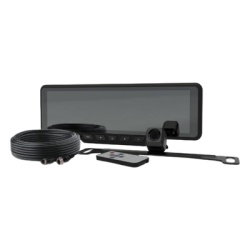 ECCO EC4211BK Sistema alambrico de reversa con camara y monitor de 9 pulgadas Incluye camara para placa de 170Â°