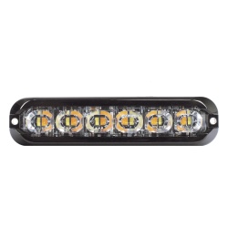 ECCO ED3794AW Luz Auxiliar de 12 LED Ambar/Blanco Lente Transparente
