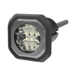 ECCO ED9040W Estrobo Empotrable de 6 LED, Claro, Lente Transparente, SAE