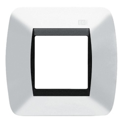 EGI AUDIO SOLUTIONS 1801/BN Embellecedor EGI 1 Modulo Para Caja Universal. Color Blanco Nieve