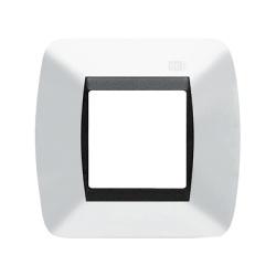 EGI AUDIO SOLUTIONS 1801/BN Embellecedor EGI 1 Modulo Para Caja Universal. Color Blanco Nieve