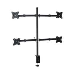 EPCOM EPS710ED4 Montaje de Escritorio articulado para 4 monitores de 13 a 27" / Soporta hasta 15 kg / Vesa 75 x 75 / 100 x 100 / Acero