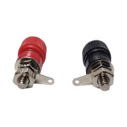 EPCOM INDUSTRIAL EI-71240 Par de Bornes Negro/Rojo Aislados para Chasis.