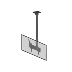 EPCOM INDUSTRIAL EMLCM1U Montaje de Techo para Pantallas de 32"- 75I"| VESA 100 X 100 HASTA 400 X 400| Capacidad Maxima de Carga 50Kg