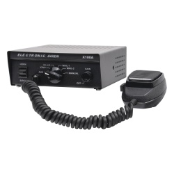 EPCOM INDUSTRIAL SIGNALING X100A Sirena Vehicular de 100W de Potencia Con Switch Giratorio de 6 posiciones y Microfono Integrado de Uso Rudo