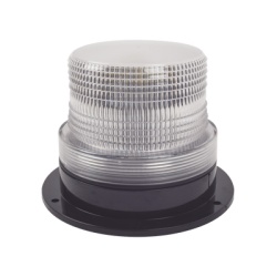 EPCOM INDUSTRIAL SIGNALING X126-W Burbuja brillante de Larga Vida Util con 8 LEDs Color Claro Domo Claro. 12Vcd