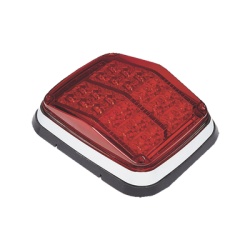 EPCOM INDUSTRIAL SIGNALING XT1895R Luz de advertencia de 8 X 6" Color Rojo SAE IP67 Ideal para Ambulancias