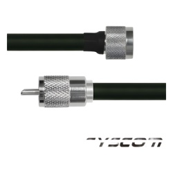 EPCOM INDUSTRIAL SN-214-UHF-60 Cable Coaxial RG-214/U de 60 cm con conectores N Macho a UHF Macho (PL-259).