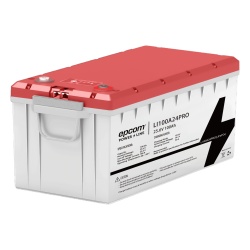 EPCOM POWER LINE BY RITAR LI100A24PRO Bateria LiFePO4 2.56 kWh 25.6V 100AH / Con BMS Integrado / Vida Util de mas de 3500 Ciclos / Conector RS485 y CAN