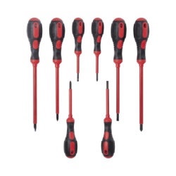 EPCOM POWERLINE EP-NTK9 Juego de 8 Desarmadores con Aislante para Electricistas.