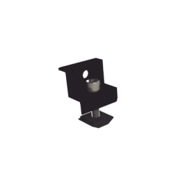 EPCOM POWERLINE EPLECN230/35B Sujetador final anodizado negro 30 mm y 35 mm para montaje de paneles solares en riel 5 y 8