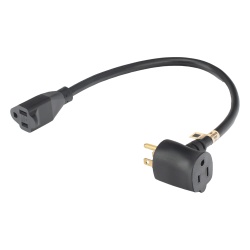 EPCOM POWERLINE EXT30CM14AWG Extensión Eléctrica de Uso Rudo / 2 Salidas NEMA 5-15R / 30 cm / 14 AWG / 1800 W / 15 A