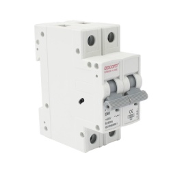 EPCOM POWERLINE FE7632PC40 Proteccion Termica 2P 40A Corriente Alterna 400 Vca para Aplicacion Fotovoltaica Montaje Riel DIN