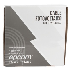 EPCOM POWERLINE KIT2CBLPV10RB/50 Cable Fotovoltaico / 6 mm² (10 AWG) / 1000/2000 V / 120°C / 50 m (164 ft) / Rojo y Negro / XLPE Resistente a UV - Img 3