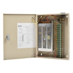 EPCOM POWERLINE PL-12-DC-20A Fuente de alimentación para 12 Vcc, 20 A, 18 salidas; Voltaje de entrada : 100-240 Vca, con capacidad de respaldo, requiere batería
