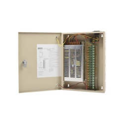 EPCOM POWERLINE PL-12-DC-20A Fuente de alimentacion para 12 Vcc 20 A 18 salidas; Voltaje de entrada : 100-240 Vca con capacidad de respaldo requiere bateria