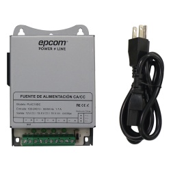 EPCOM POWERLINE PL-4C-15DC Fuente de Poder Metálica / 4 Canales / Voltaje Ajustable 12/13.5/15 Vcc / 4 A / 48 W / Montaje en Pared