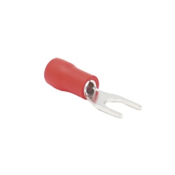 EPCOM POWERLINE RA1147 Terminal tipo horquilla ( espada ) aislada / 22 - 16 AWG / Rojo / Paquete de 25 piezas.