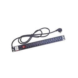 EPCOM POWERLINE TX120VBR Protector de 120 Vca con 8 contactos de alimentacion en color negro para aplicaciones en Rack