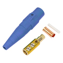 EPCOM PROAUDIO EP-CAMLOCK-400A-M-BLUE Conector Camlock Macho / 400 Amperes / 600V AC / Seccion Cable 50-95 mmÂ² / Abrazadera Compresion / Plastico Ingenieria / Multiples Colores