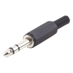 EPCOM PROAUDIO EP-TRS Conector macho de 6 3 mm con funda de plastico (estereo)