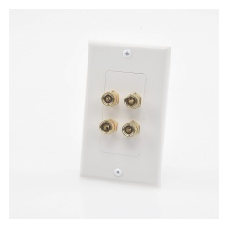 EPCOM PROAUDIO EP-WP2S Placa de Pared para Altavoces / 2 Canales / Postes Tipo Banana / Conectores Chapados en Oro / Estilo Decora 1 Unidad / 75 x 115 mm - Img 2