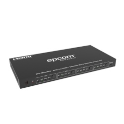 EPCOM PROAUDIO EPC-MX944CS Matriz de Video HDMI 4x4 | Ancho de Banda 10.2 Gbps | Resolucion 4K@30Hz | Escalado a 1080P 720P 1920x1200 4K30 | Modos Matriz y Video Wall | Control RS-232 y Remoto Infrare