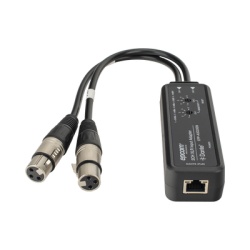 EPCOM PROAUDIO EPP-AUD2XEN Extensor de Audio DanteÂ® | 2CH XLR Input Adapter | Entrada XLR Balanceada/No Balanceada 2 Canales | Salida Digital DanteÂ® 2CH | Latencia Configurable 1 2 o 5 ms | Ancho de
