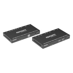 EPCOM PROAUDIO EPP-EHB100AU Kit Extensor HDMI | 4K2K@60HZ | HDR 4:4:4 | HDBaseT | 100M | Salida de Audio | HDCP 2.2 | IR Bidireccional | Admite la funcion USB KVM