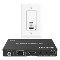 EPCOM PROAUDIO EPP-WPB70 Kit Extensor HDBaseT | 4K2K@60Hz 40m | 1080p 70m | Funcion PoC | IR Bidireccional | RS-232 |